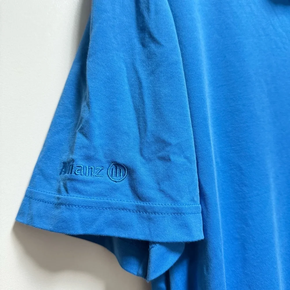 Travis Mathew Vibrant Blue Polo Shirt Size L